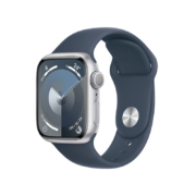 Apple 苹果 Watch Series 9 智能手表 GPS款 41mm 风暴蓝色 橡胶表带 S/M