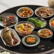 SUPOR 苏泊尔 暖菜板 饭菜保温板热菜板 加热桌垫菜板 发酵解冻定时安全童锁加热板可旋转 BZ60A801