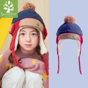 kocotree儿童帽子冬宝宝秋冬季男童女童韩版小孩加厚保暖护耳雷锋帽潮 藏青色  单帽 L  帽围52-54cm