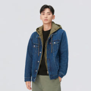 Levi's 李维斯 23秋季新款情侣同款牛仔夹克棉服可拆卸复古休闲百搭保暖 蓝色 M