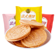 plus会员、概率劵：徐福记 法式薄饼 混合口味 425g*4件