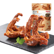 再降价：百草味 鸭锁骨 甜辣味 80g*10袋