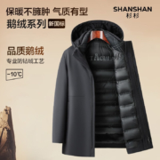 京东百亿补贴：SHANSHAN 杉杉 可拆卸内胆 中长款羽绒服