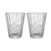 乐唯诗（NERVISHI） 锤纹玻璃杯家用牛奶杯果汁杯高颜值水杯简约茶杯饮料杯子 锤纹玻璃杯【220ml*2】