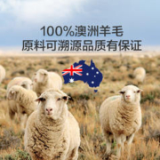 LUOLAI 罗莱家纺 秋冬被子被芯澳洲进口100%羊毛阻螨加厚保暖秋冬羊毛被