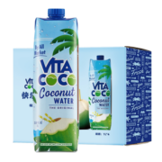 唯他可可（Vita Coco）天然椰子水椰汁饮料果汁 东南亚椰林 富含电解质 NFC 椰青1L*4瓶
