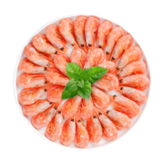 仁豪水产 带籽熟冻北极甜虾 净重1.5kg MSC认证90-120只/kg 冰虾 23年新货