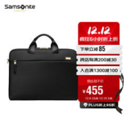 Samsonite 新秀丽 女生手提电脑包15.6英寸单肩斜跨包 Samsonite苹果笔记本内胆包NO1黑色