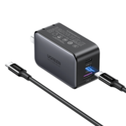 绿联何同学推荐氮化镓充电器套装65W多口USB/Type-C快充头适用pd20W苹果15手机macbookPro笔记本电脑线