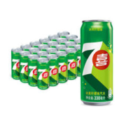 pepsi 百事 可乐 七喜 7up 柠檬味 汽水碳酸饮料整箱 细长330ml*24听 百事出品