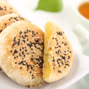 同栗家手工咸味栗子饼潮汕老式绿豆饼宫廷桃