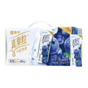 再降价、88vip：蒙牛真果粒蓝莓果粒牛奶饮品250g*12盒【部分地区8月效期】