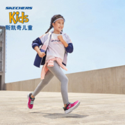 Skechers斯凯奇童鞋女大童魔术贴儿童休闲跑步运动鞋81372L