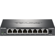 普联（TP-LINK）8口全千兆云管理交换机可网管型VLAN端口汇聚企业级交换器办公室网络分线器铁壳TL-SG2008D