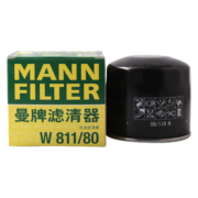 曼牌（MANNFILTER）机油滤清器机滤机油滤芯W811/80起亚领动ix35途胜朗动名图索纳塔