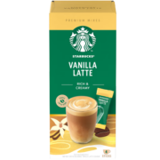 星巴克（Starbucks）速溶花式咖啡4袋装 香草风味拿铁 土耳其原装进口速溶咖啡