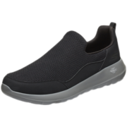 斯凯奇（Skechers）男鞋健步鞋新款低帮一脚套懒人休闲运动鞋54626 黑色/BLK 42.5