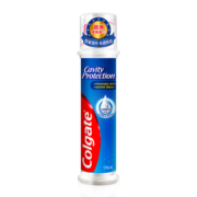 高露洁（Colgate）欧洲进口卓效防蛀直立按压式泵式牙膏130g×3支  双氟护齿活性修护