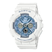 卡西欧（CASIO）手表女士BABY-G运动骑行电子学生日韩表生日礼物送女友BA-130-7A2