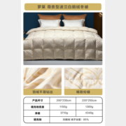 罗莱 家纺进口95白鹅绒被羽绒被秋冬保暖被子双人床加厚被芯 冬被【波兰进口95白鹅绒】 1.8米床 220*250cm