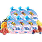 小鹿蓝蓝 趣味婴幼儿果泥6包 宝宝水果泥多口味婴儿辅食648g