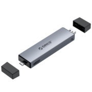 奥睿科（ORICO） M.2 NVMe/SATA双协议移动硬盘盒 USB3.2双口直插式外置硬盘盒子 【轻奢款】双协议/双接口直插-10Gbps