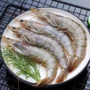 奇筝 厄瓜多尔白虾盐冻 大虾（4斤/盒40-50/条）