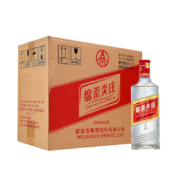 京东百亿补贴：五粮液尖庄 高度固态法白酒 自饮口粮酒 50度 500mL 12瓶 大光131整箱