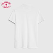 布克兄弟（BrooksBrothers）男士美式纯棉休闲纯色短袖Polo 1001-白色 S