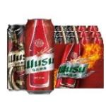概率券： WUSU 乌苏啤酒 双口味混合装 （红500ml*12罐+楼兰500ml*6罐