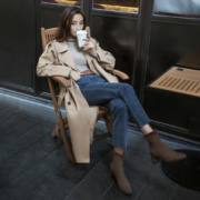 BeLLE 百丽 女士粗跟短靴 X1W1DDD1