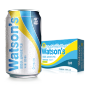 屈臣氏（Watsons）苏打汽水 盐味 0糖0脂0卡 气泡饮料 调酒推荐 330ml*24罐 整箱装
