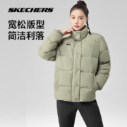 20点开始、PLUS会员：SKECHERS 斯凯奇 P423U038 三防科技短款羽绒服