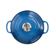 酷彩（Le Creuset）纯铸铁珐琅圆形 汤锅炖锅 22cm 马赛蓝  送礼佳品