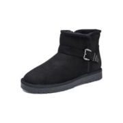 Semir 森马 女士短筒雪地靴 727420813 黑色 38