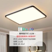 雷士照明 led吸顶灯112瓦朝晖米家智能客厅灯（送阳台灯）