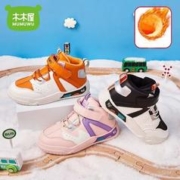 木木屋儿童冬加绒aj运动鞋