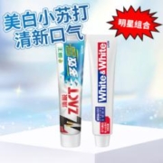 LION 狮王 牙膏去渍美白清新口气改善牙黄正牌小苏打家庭装含氟男女大白