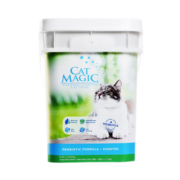 喵洁客（CAT MAGIC）猫砂 美国原装进口膨润土益生菌除臭猫沙无尘  蓝标25磅-洋甘菊香