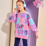 PLUS会员！My Little Pony小马宝莉 女童加绒卫衣打底裤保暖2件套