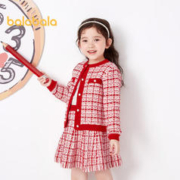 寒潮来了：巴拉巴拉 女童新年小香风套装