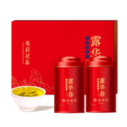 plus会员、概率券：露华春茶叶 茉莉花茶特级茉莉花飘雪茗茶 茶叶礼盒装250g *2件