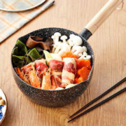 京东京造 小奶锅煮面汤锅 麦饭石不粘锅雪平锅蒸煮辅食锅 带盖18c