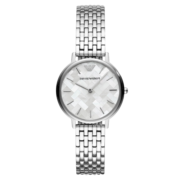 阿玛尼(Emporio Armani)手表 钢质表带时尚简约休闲女表 石英防水女士腕表 潮店社 AR11112