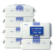 可爱多 酒精消毒杀菌湿巾纸学生儿童专用湿纸巾家用清洁大包实惠装