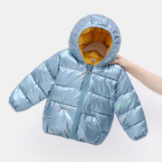 瑄妮薇 儿童印花连帽棉服