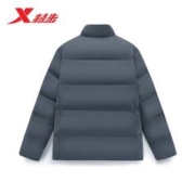 XTEP 特步 羽绒服男款保暖厚款外套877429190046 炭灰色 XL