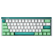 DURGOD 杜伽K330W无线蓝牙三模游戏机械键盘女生61键MAC/IPAD键盘（电脑电竞专用） 无光-薄荷糖 定制-红轴