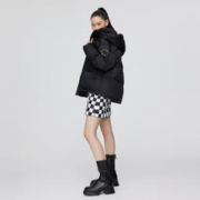 BOSIDENG 波司登 短款廓形多维印花羽绒服