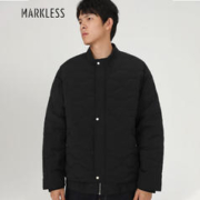 京东PLUS：Markless 羽绒服男春款菱格棒球领外套男士90白鸭绒宽松休闲夹克 YRB2308M